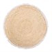 Alfombra fibra natural tejido artesanal 120x120 Beige