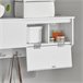 Perchero de pared con 2 Puertas y 5 Ganchos FHK24-W SoBuy Blanco