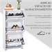 Armario de Zapatos MDF y Plásctico HOMCOM 60 Blanco