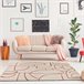 Alfombra de diseño geometrico BERUTI - ATTICGO 80x150 Beige
