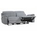 Sofá 3 plazas 2 asientos relax eléctricos JAXON color gris Gris