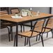 Beliani Conjunto de comedor VALLESE Madera Clara