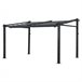 Pérgola mural FRÉJUS - estructura de aluminio 290x406 Gris