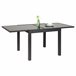 Mesa extensible de jardín ALYA gris oscuro Gris Oscuro