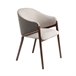 ANGEL CERDA Silla comedor tapizada tela y polipiel Beige