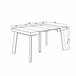 Mesa Consola extensible 90x140 Blanco