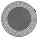 Alfombra HAMPTON Grecos círculo 120x120 Gris