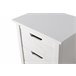 Mesita de noche JULIETA 2 cajones Blanco