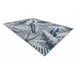 Alfombra Estructural BOTANIC 65242 Plumas, zigzag 157x220 Azul
