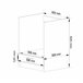 Armario de cocina para horno AKORD S60 OLIWIA 1 estante 60 Blanco