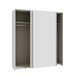 Armario MANDALORE II puertas correderas blanco Armario MANDALORE II puertas correderas blanco Blanco