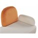 Beliani Chaise longue derecho Terciopelo ARCEY Blanco/ Beige