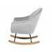 Beliani Sillón mecedora OXIE Beliani Sillón mecedora OXIE Gris Claro