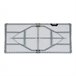 MegaPack 10 Mesas Plegables Rectangulares 70x150 Blanco