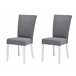 Pack de 2 sillas de comedor BRIGHTON Pack de 2 sillas de comedor BRIGHTON Gris Claro