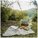 Acomoda Textil – Mesa Plegable de Aluminio 50x30 Blanco/ Gris