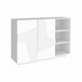 Aparador efecto madera 121 Blanco Brillo