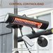 Calefactor Exterior Outsunny 842-279V91BK Negro