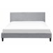 Beliani Cama LED Poliéster FITOU 170x214 Gris Claro