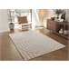 Alfombra con relieve de estilo escandinavo SNOWY - ATTICGO 80x150 Blanco