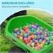 Quad Eléctrico Infantil PP, Metal HOMCOM Verde