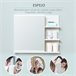 Armario de Baño con Espejo Melamina de Madera y Vidrio kleankin 60 Blanco