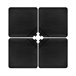 Acomoda Textil – Pie de Sombrilla Firme y Transportable. Negro