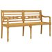 Banco de madera batavia con cojín 150x51 Antracita