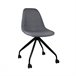 Silla de Escritorio con Ruedas Thinia Home Gris