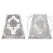 Alfombra LIRA E1468 Rosetón estructural moderna glamour 120x170 Blanco/ Gris