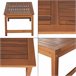 Conjunto de muebles de jardín Cannole 4 piezas ratán Madera