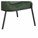 ALVIN - Sillón de tela y metal Verde