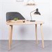 Escritorio de diseño en madera y terciopelo - Cattelan 109x56 Fresno