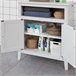 Armario para Baño con 2 Puertas y Estante FRG204-W SoBuy 69 Blanco