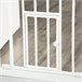 Barrera de Seguridad de Perros Acero y Plástico PawHut Blanco
