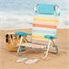Aktive Silla plegable de playa 7 posiciones, con cojín Multicolor