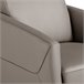 ANGEL CERDÁ Sillón moderno de piel Gris Oscuro