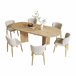 Conjunto comedor extensible 6 sillas vel Conjunto comedor extensible 6 sillas vel Madera