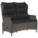 Banco De Jardín De 2 Plazas 112x84 Gris