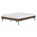 Beliani Cama con somier MDF BERRIC 148x202 Marron