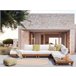 Beliani Conjunto longue SANZA Blanco