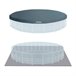Piscina desmontable redonda intex gama prisma frame 549x122 cm con depuradora Gris