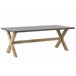 Beliani Mesa de jardín OLBIA 100x200 Gris