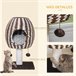 Árbol para Gatos Aglomerado de Madera, Papel, Franela de Algodón Marron