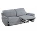 Sofá 3 plazas 2 asientos relax eléctricos JAXON color gris Gris