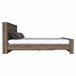 Base Cama Completo Galanto con marco Marron