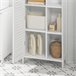 Armario de Baño con 1 Puerta y 3 estantes BZR39-W SoBuy Blanco