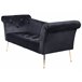 Beliani Chaise longue Terciopelo NANTILLY Beliani Chaise longue Terciopelo NANTILLY Negro