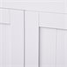 Alacena de Cocina MDF, Vidrio Templado HOMCOM, hogar - cocina 68 Blanco