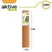 Sombrilla para jardín cuadrada inclinable Aktive Crema